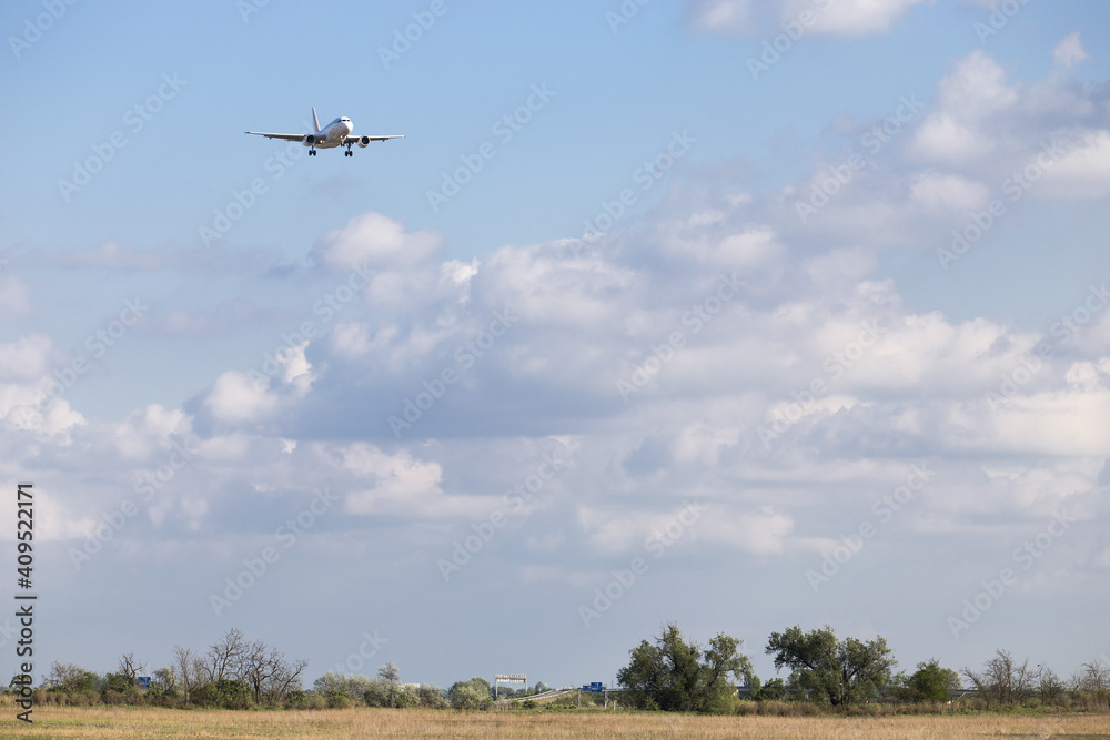 Flugzeug beim Landen