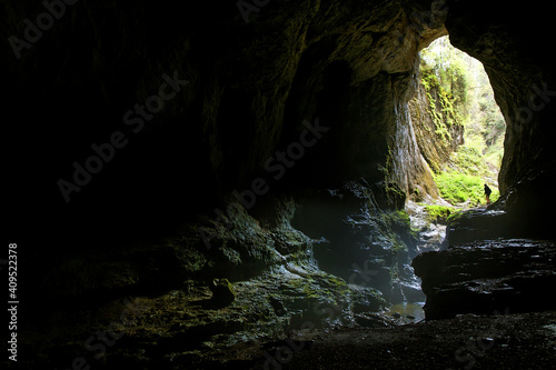 Huge Radesei Cave in Romania, Europe 