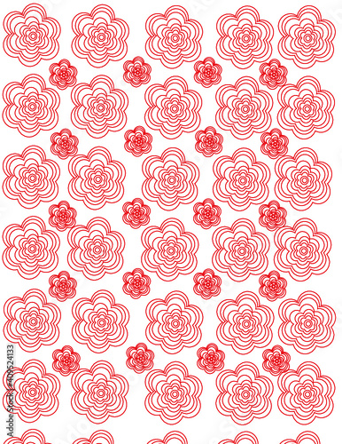 Roses pattern