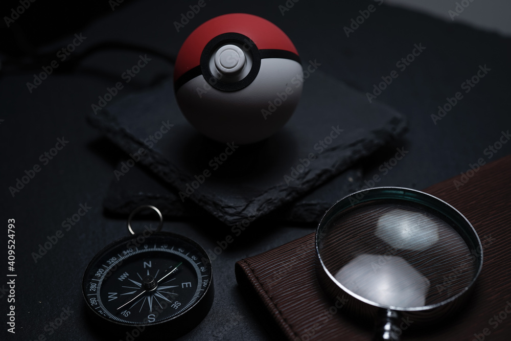 Pokeball Open, 3D CAD Model Library