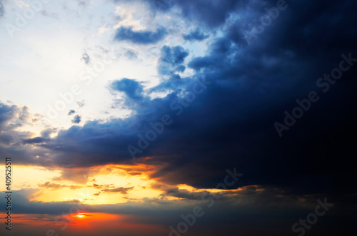 Beautiful sunset image background