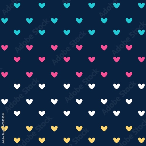 Illustration pattern heart with colors and background for fashion design or other products