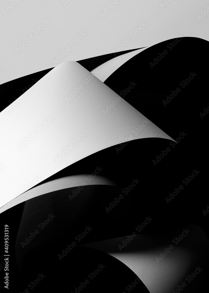 Abstract concept architectural, dark background - obrazy, fototapety, plakaty 