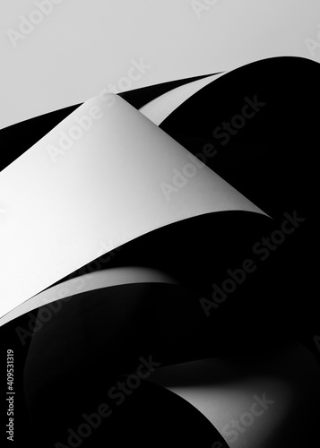 Abstract concept architectural, dark background