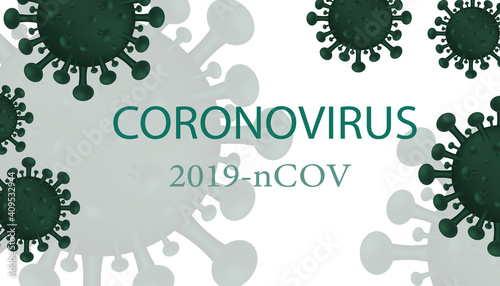 green bacterium pneumoniae microbe under a microscope during a coronavirus pandemic