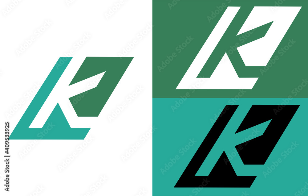 Fototapeta premium Logo Vector Graphic Of Letter K Type, Perfect For Logo Company or Icon If Using Letter K