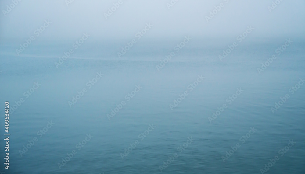 Cloudy sea in the bay of Cadiz capital, Andalusia. Spain. Europe.
