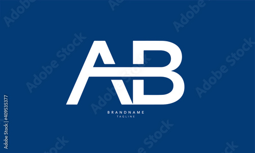 Alphabet letters Initials Monogram logo AB, BA, A and B