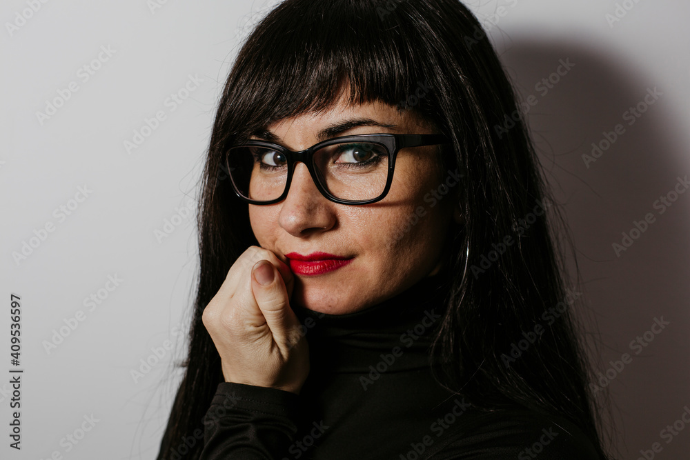 woman on white background expressions woman on white background expressions