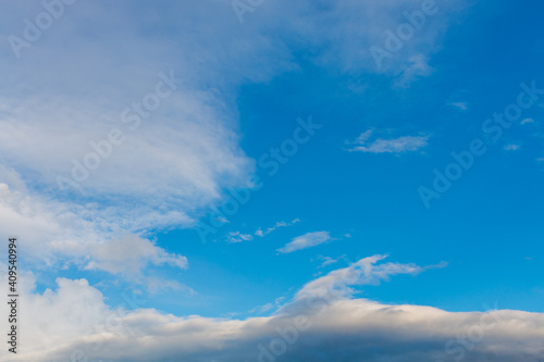 Picture of blue sky and white clouds