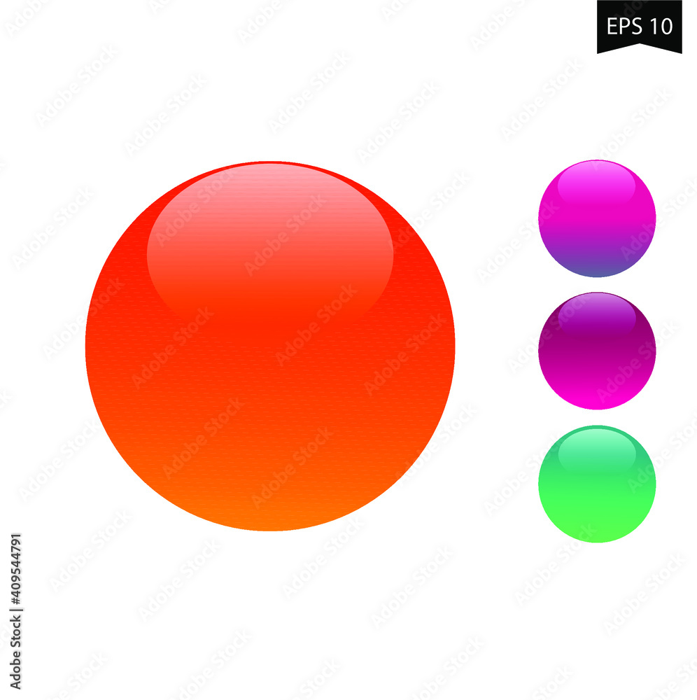 colorful glossy ball
