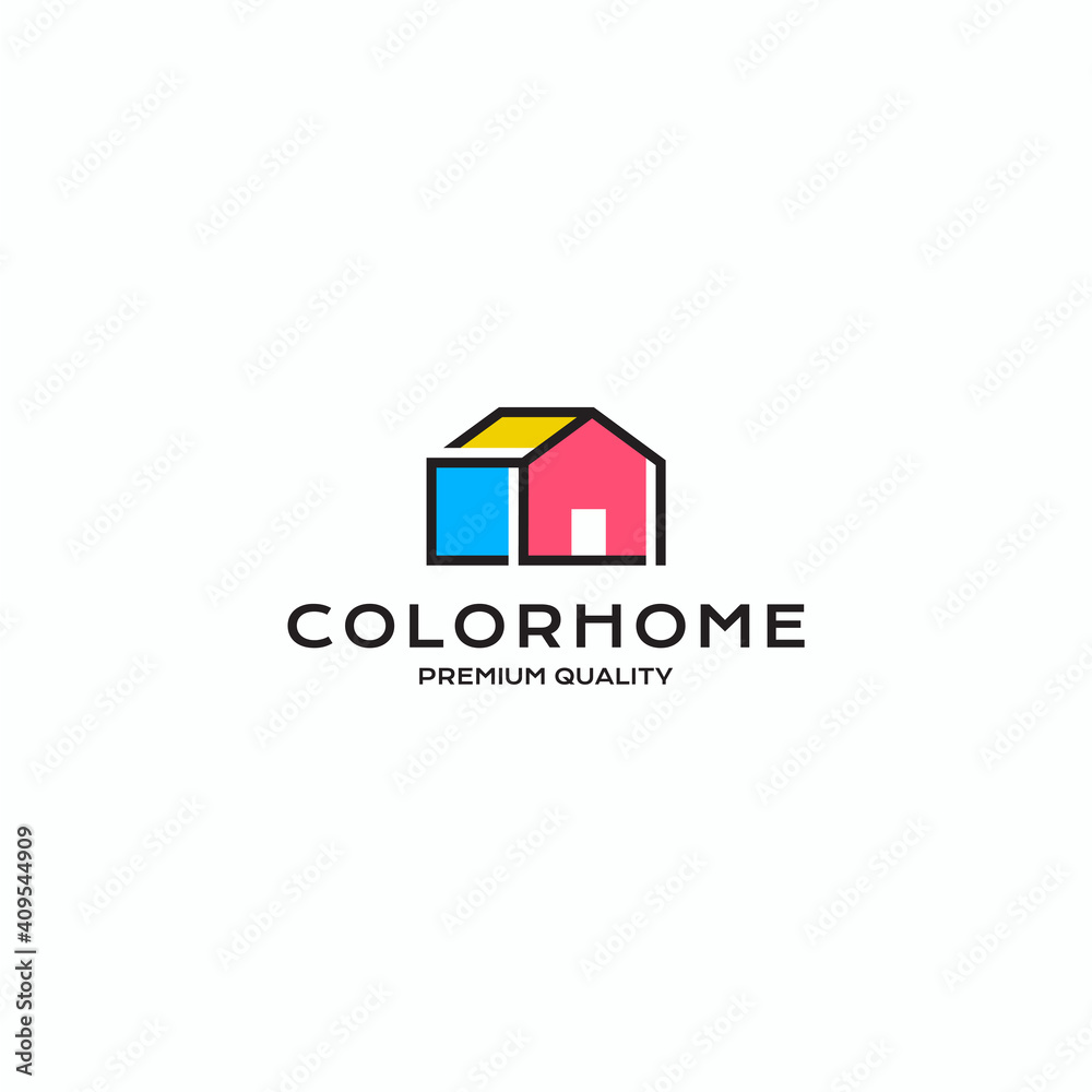 Color Home logo design Color Home logo design