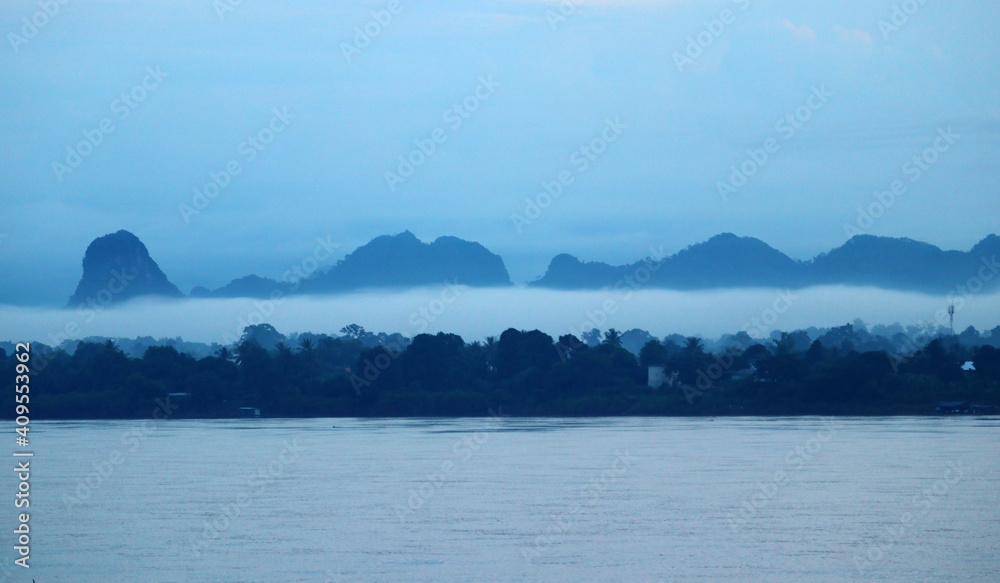 early morning on the river