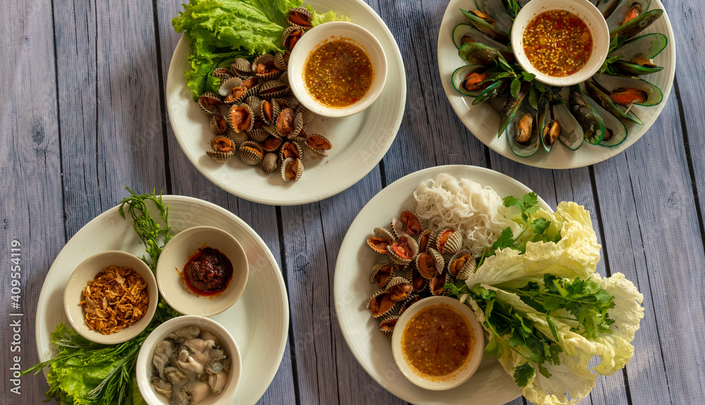 Thai style Mixed Seafood Dishes Thai style Mixed Seafood Dishes