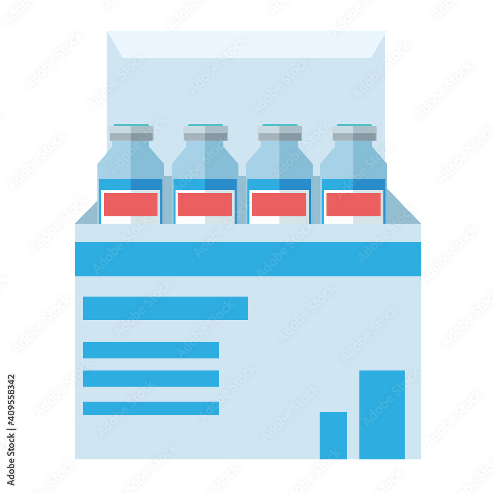 covid19 virus vaccines vials packing box covid19 virus vaccines vials packing box