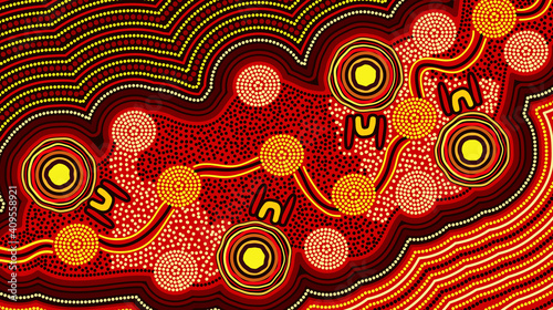 Australian aboriginal dot art