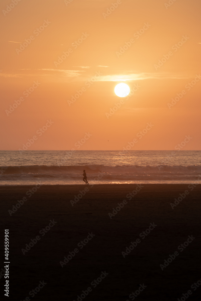 sunset on the beach sunset on the beach
