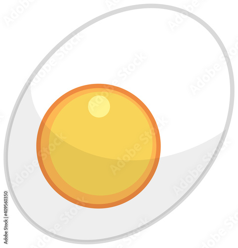 simple egg on white background