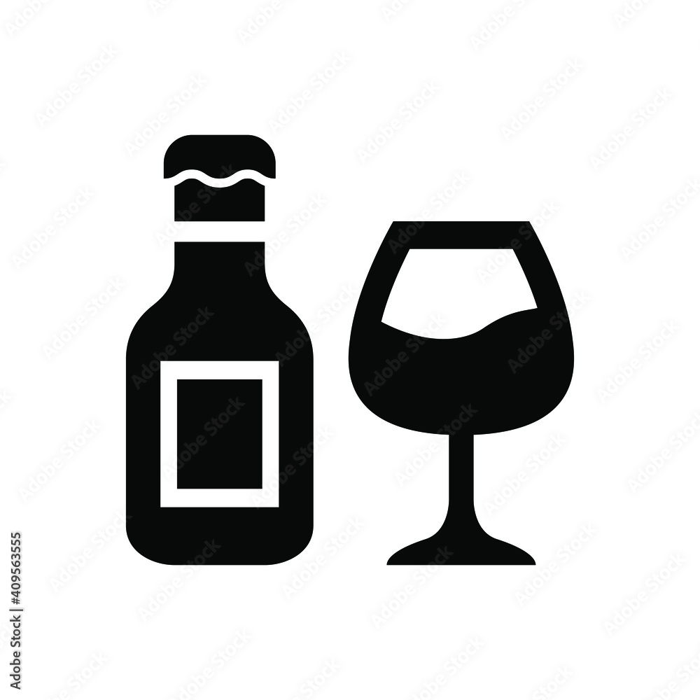 Wine beverage icon vector graphic illustration Wine beverage icon vector graphic illustration