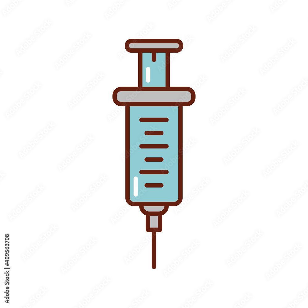 vaccine syringe flat style icon vaccine syringe flat style icon