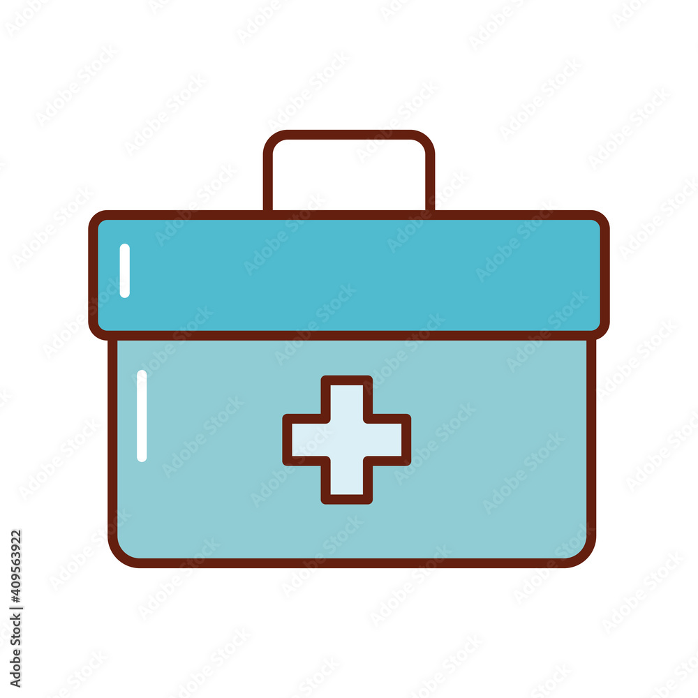 medical kit flat style icon medical kit flat style icon