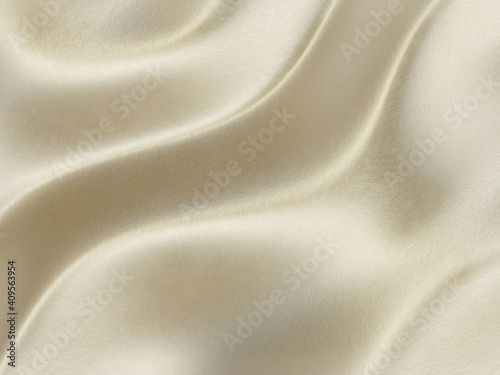 3D rendered abstract wavy metallic background