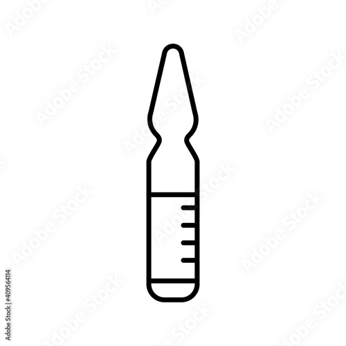 vial vaccine pot line style icon