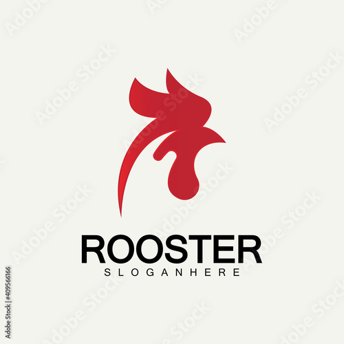 Rooster head logo vector icon symbol illustration design.Rooster  chicken  cock. Abstract vector illustration