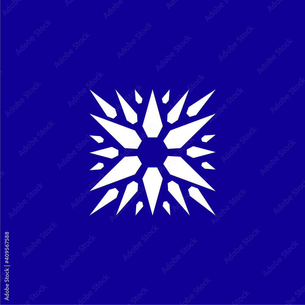 square star diamonds logo design