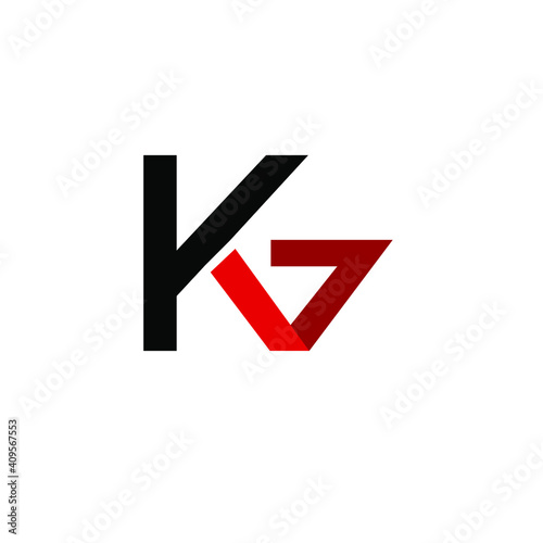 Free Download letter KG. Minimalistic logo vector on white background - GFXLoad