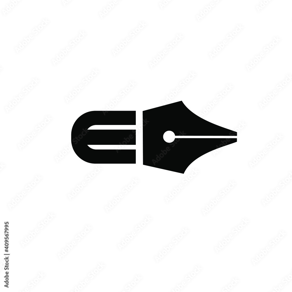 letter E pen logo icon design letter E pen logo icon design