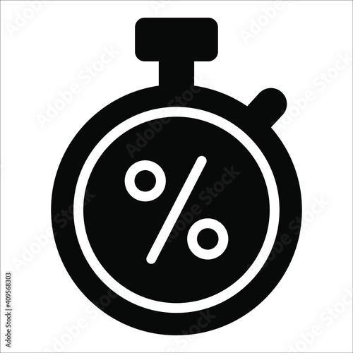 sale vector glyph icon, shopping and discount sale icon.