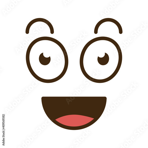 impressed cartoon face emoticon icon