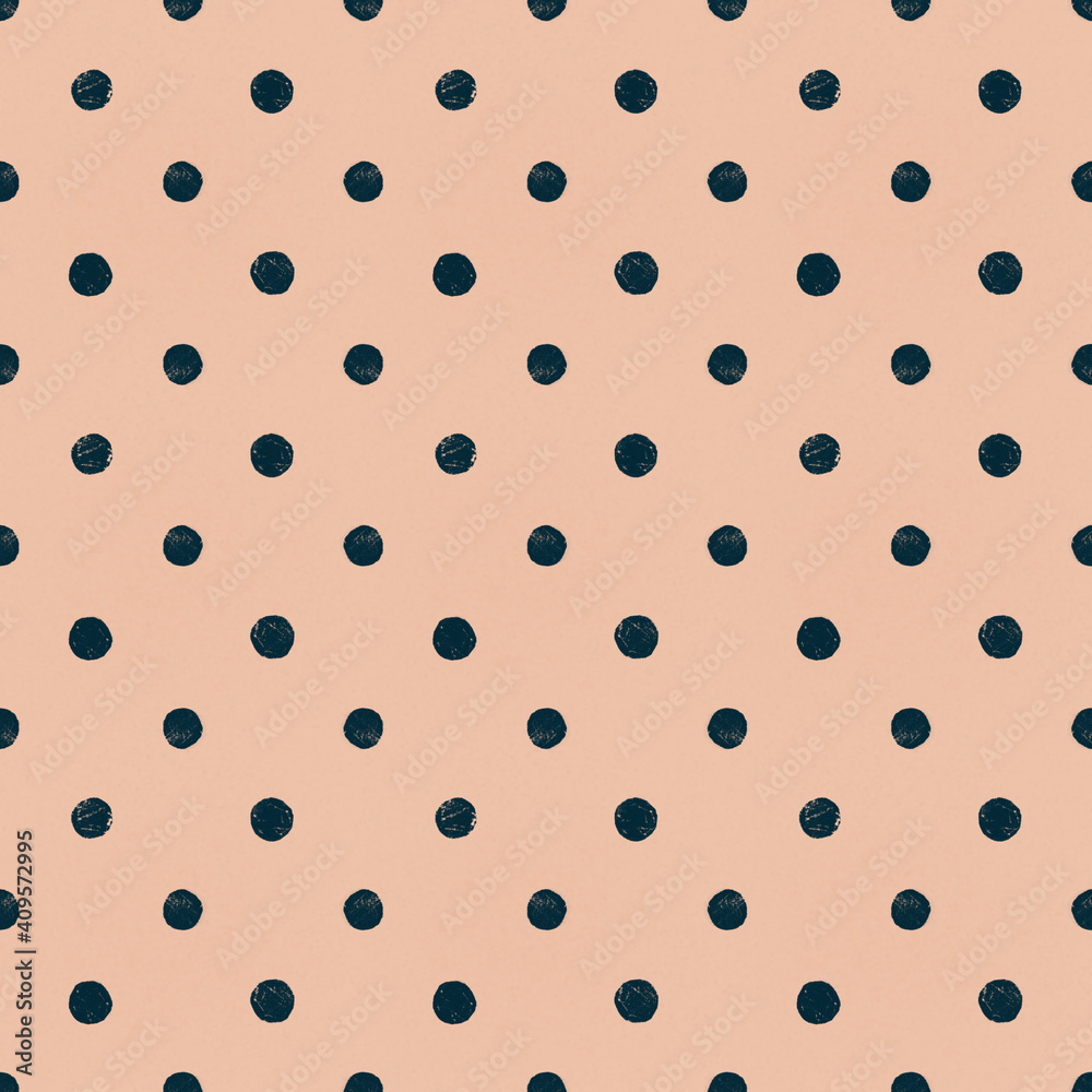 Seamless pattern with green circle