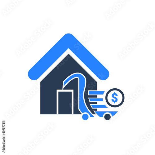 Fashion Shop Icon. Dress, cloth, baby fashion, ladies fashion shop icon.