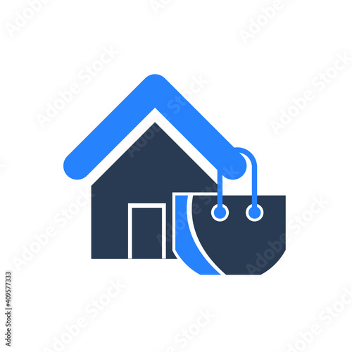 Fashion Shop Icon. Dress, cloth, baby fashion, ladies fashion shop icon.