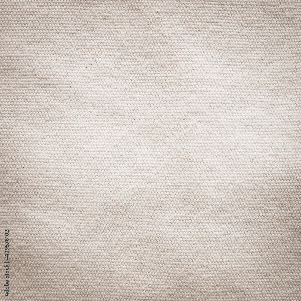 Fototapeta premium Canvas texture background in aged old white beige sepia color cotton burlap natural fabric cloth for wallpaper and painting design backdrop