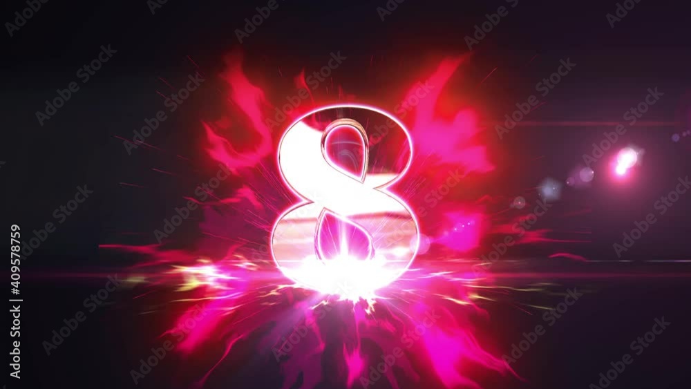 10 second count down opening intro animation