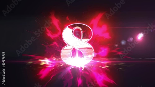10 second count down opening intro animation