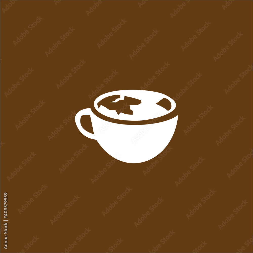 Fototapeta premium logo dring coffee icon templet vector