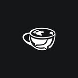 logo dring coffee icon templet vector