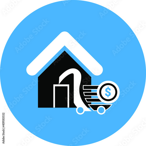 Fashion Shop Icon. Dress, cloth, baby fashion, ladies fashion shop icon.