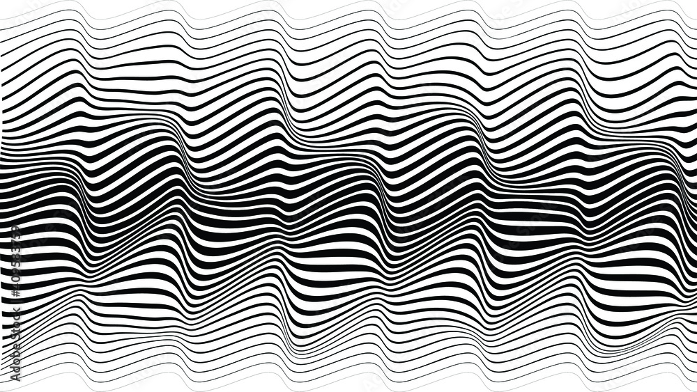 Abstract flow lines background . Fluid wavy shape .Striped linear pattern . Music sound wave . Vector illustration Abstract flow lines background . Fluid wavy shape .Striped linear pattern . Music sound wave . Vector illustration