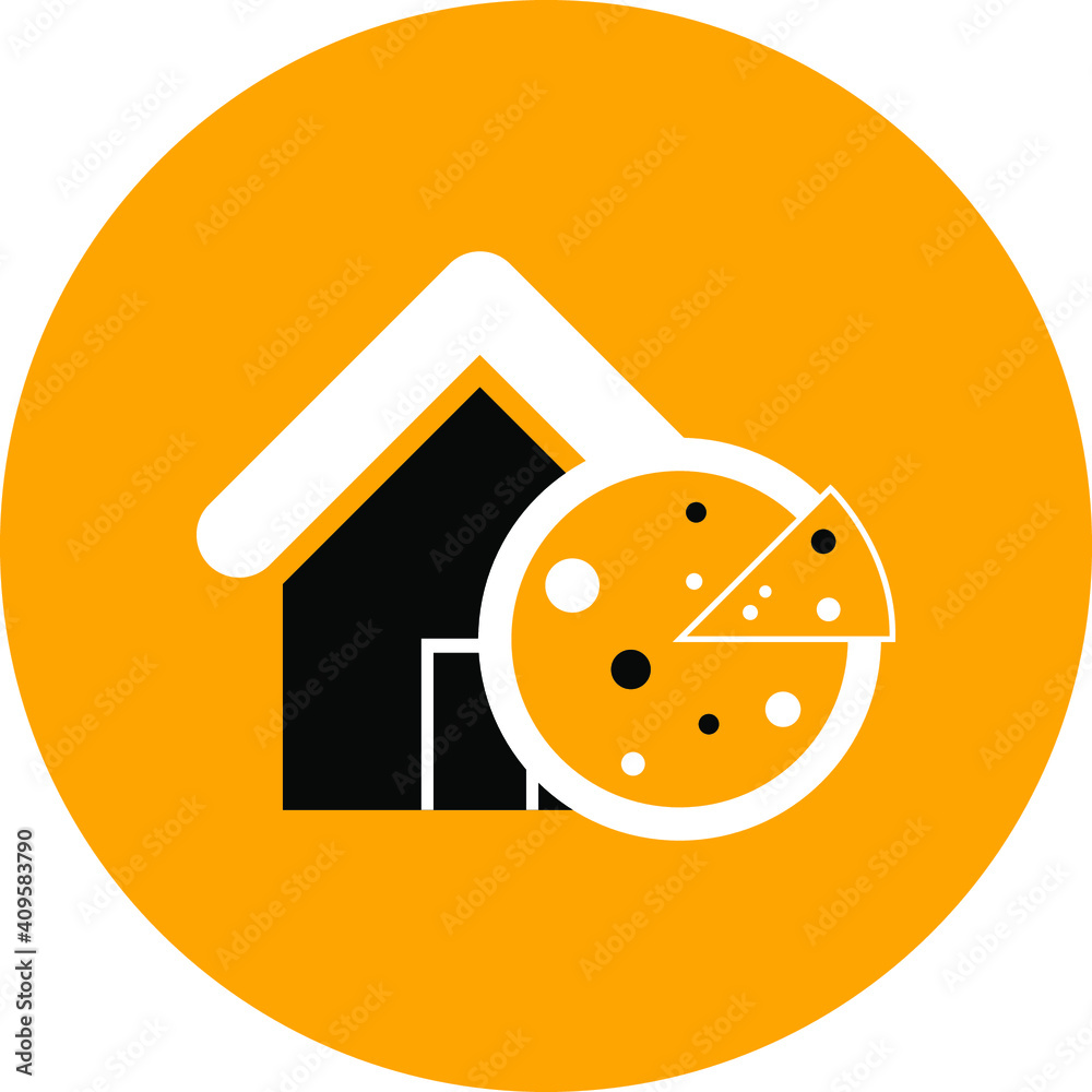 Restaurant Icon. Pizza house, burger shop, juice bar, pasta, online order, fast food icon. Restaurant Icon. Pizza house, burger shop, juice bar, pasta, online order, fast food icon.