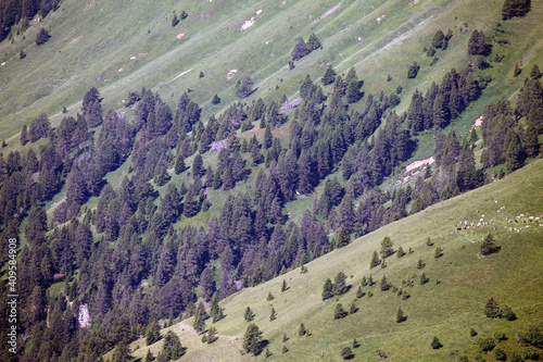 Dolomiltes landscape a mountain range in northeastern Italy photo