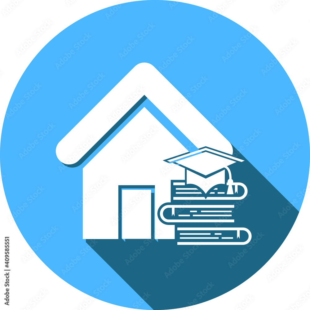 School Icon. Education, kindergarten, library, education zone, school location icon. School Icon. Education, kindergarten, library, education zone, school location icon.