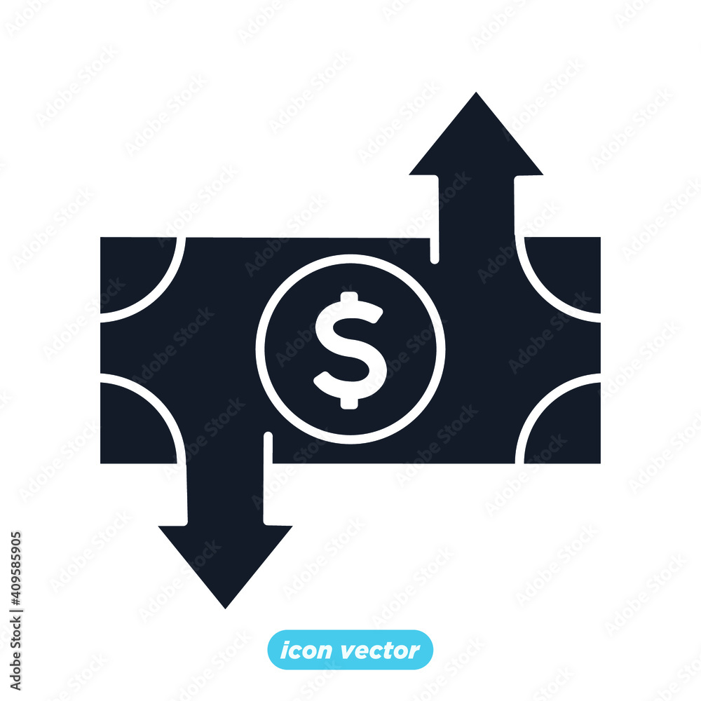 Currency exchange Vector Icon. Money symbol vector illustration Currency exchange Vector Icon. Money symbol vector illustration