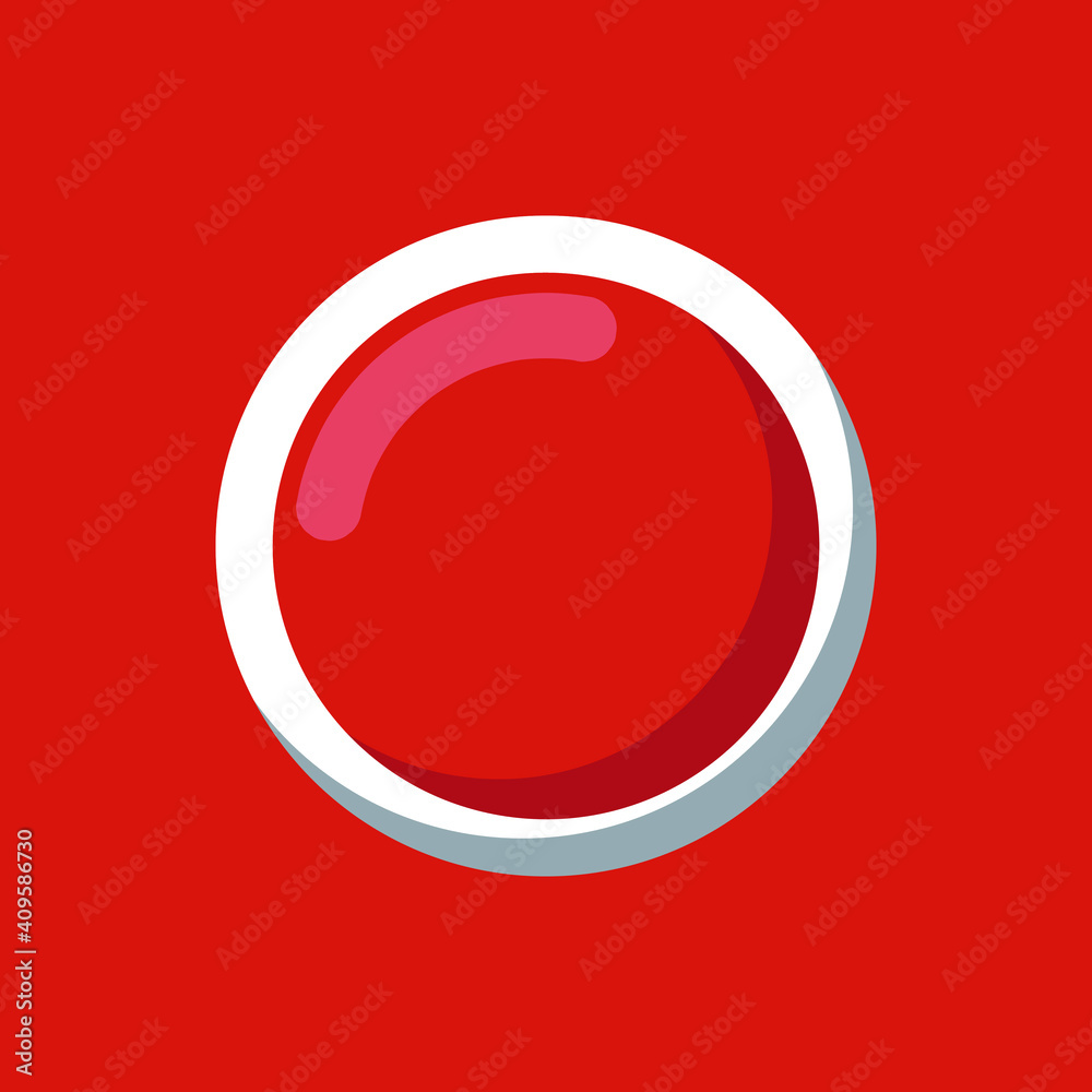emergency report button icon, in flat illustration design emergency report button icon, in flat illustration design