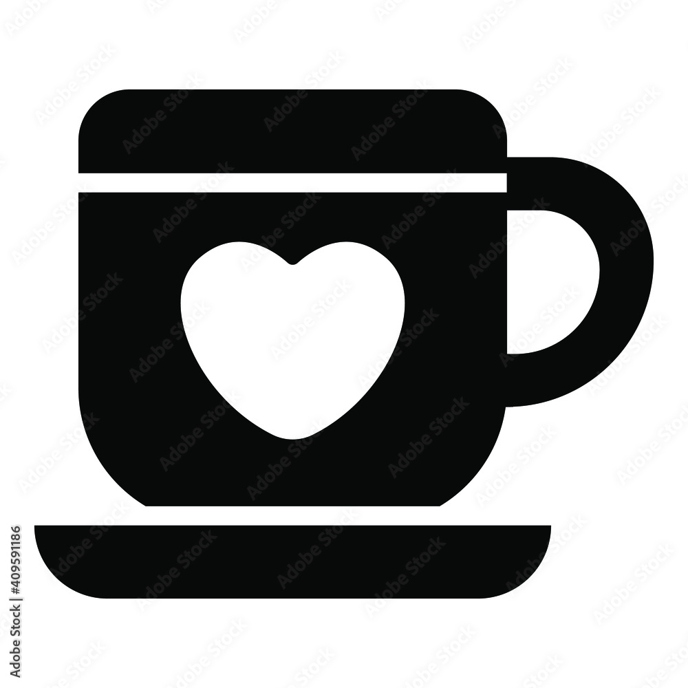 vblack simple icon decorative element for valentine's day.