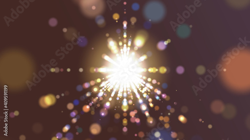 Glittering Particle Tunnel, Background Shining Particles